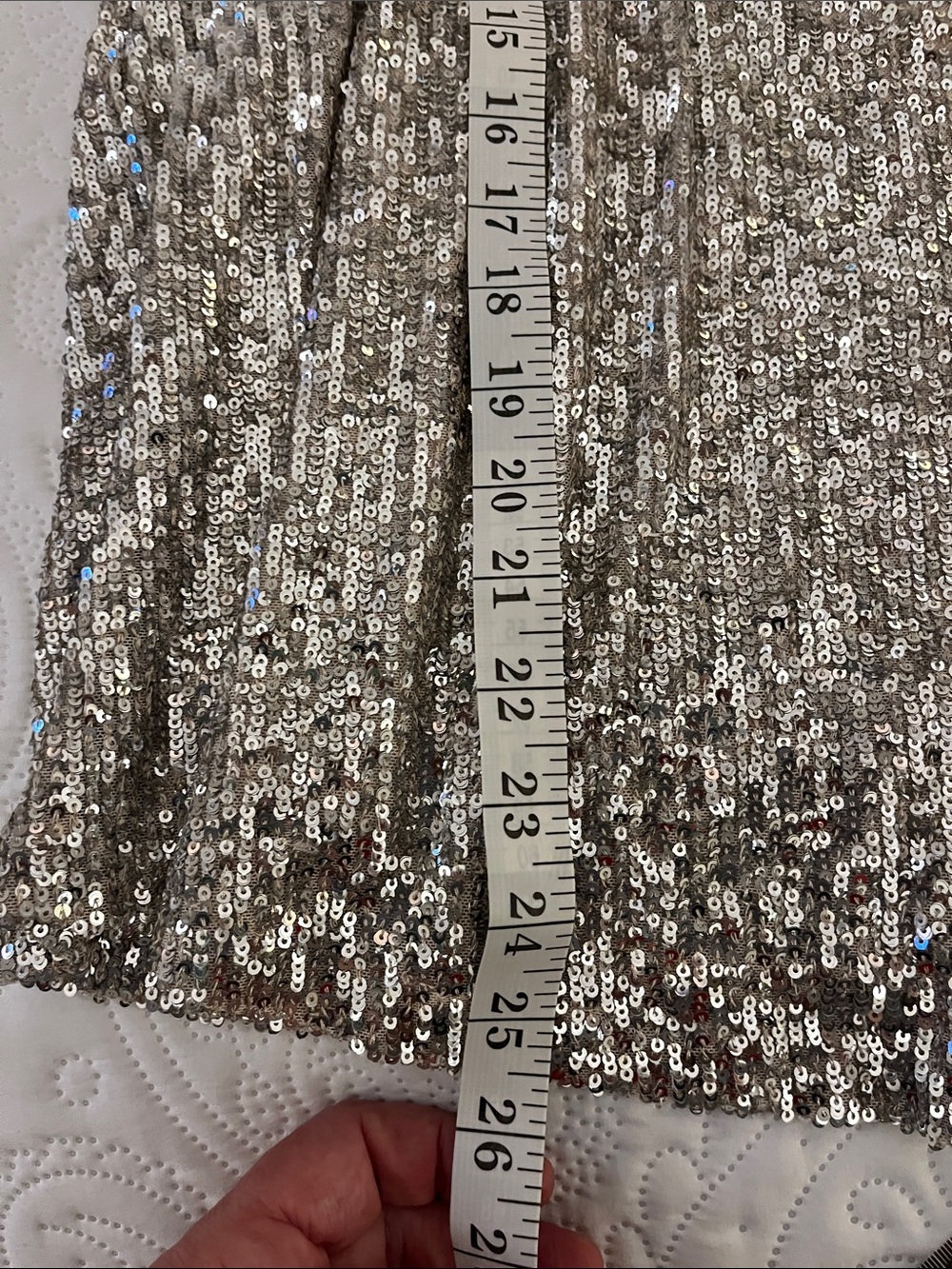 Cable & Gauge Silver Sequin Scoop Neck Blouse 3X - Picture 9 of 9